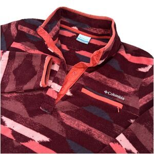 Columbia Women’s XL Aztec Western Southwest 1/4 Snap Fleece Pullover Jacket EUC